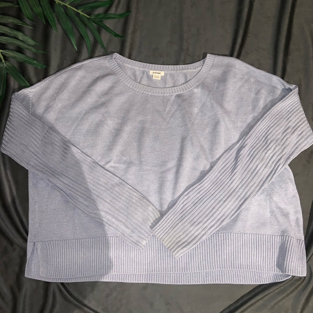 Pale blue sweater